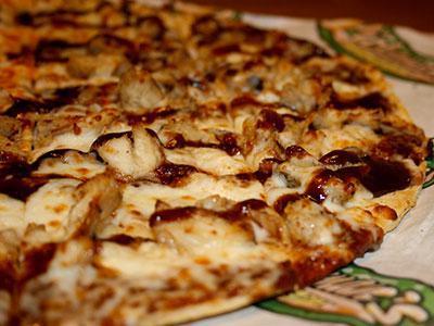 9. BBQ Chicken Pizza · BBQ sauce, chicken, onions.