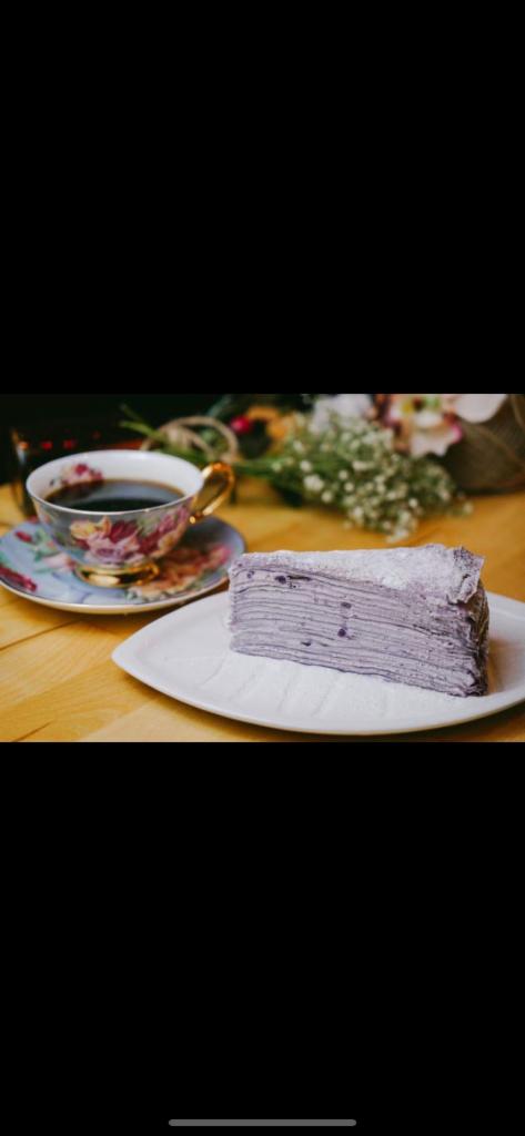 purple yam crepe cake · 