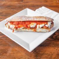 Chicken Parmigiana Hero · Add vodka sauce for an additional charge.