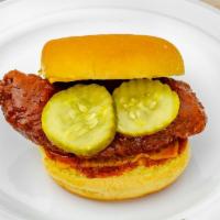 Spicy Crispy Chicken Sandwich · Served with cheese, pickles and BC spicy sauce