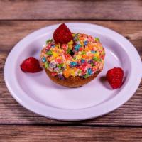 Fruity Pebble Crunch Donut · Something extra donut.