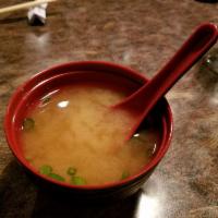 Hot Miso Soup · Soup that is made from miso paste. 