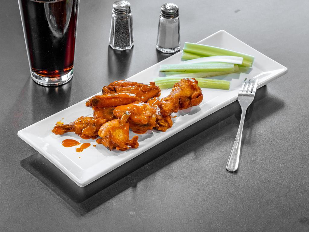 Crispy Heroes Wings · 6 Chicken wings with your choice of sauce flavor: Buffalo, Teriyaki, or Sweet BBQ. 