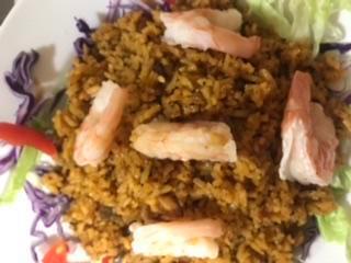 Arroz con Camarones · Shrimp with rice. Does not include sides.