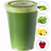 Green Monster Fresh Juice · Cucumber, spinach, lemon, apple.