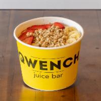Original Bowl · Blended with acai, banana, coconut water topped with granola, strawberries, banana, and honey.