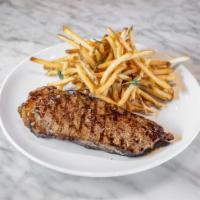 Hanger Steak · 10oz, rosemary fries