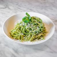 Spaghetti Pesto · basil, garlic, pine nuts, parmesan