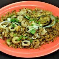 USA Seafood Fried Rice · Squid, octopus and shrimp.
