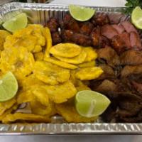 Fritura Dominicana #1 🇩🇴 · 3 meats required. Choice of carne frita, chicharron de pollo , salami, chuleta frita, jamon ...