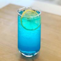 Blue Lemonade · Fresh lemonade with blue curacao.