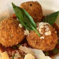 Rice Balls · Served with bolognese sauce. 