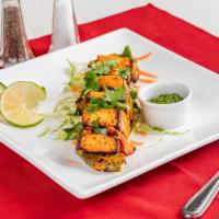 Paneer Tikka  · An Exotic homemade cheese kabab flavored with mint 