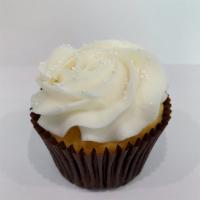 Wedding Cake  · An almond cake with almond buttercream frosting.  This is our #1 selling cupcake.