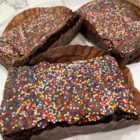 Brownies · Everyday signature brownies baked fresh.  Chocolate fudge brownies topped with sprinkles, ch...