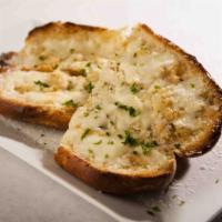 Garlic Bread with Fresh Garlic and Basil · 