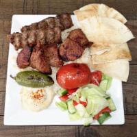 Beef Combo Plate · Beef flap meat steak with beef luleh.