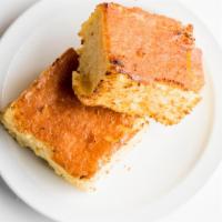Side Of Corn Bread · Baked to perfection.