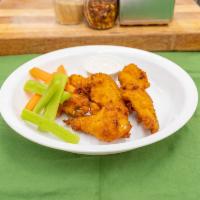 6 Chicken Wings · Cooked wing of a chicken coated in sauce or seasoning.
