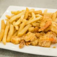 Shrimp and Chips  · Ten piece large shrimp and fries