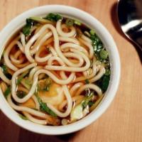 27. Udon Soup · Japanese style soup with thick Korean noodles.