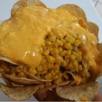 NACHOS WITH CORN  · NACHOS WITH CHESSE AND YELLOW CORN
JALAPENOS ARE OPTIONAL 
