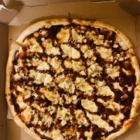 BBQ Pizza · Chicken, bbq sauce, & mozzarella.
