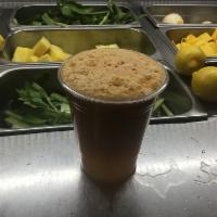 J3 tumeric sunrise · Carrots,celery,green apple,ginger ,lemon&tumeric