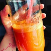 3. Cold Cure Juice  · Carrot, orange, pineapple, ginger, cayenne pepper. 