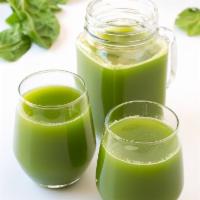 9. Detox Green Juice  · Kale, spinach, green apple, cucumber, ginger, and lemon. 