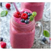 7. Berry Greek Smoothie  · Milk, strawberry, raspberry, blueberry, apple, and banana. 