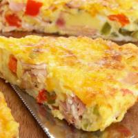 1. Western Omelette Breakfast · An omelet served with scrambled eggs turkey ham, bell peppers, and onions. served with home ...
