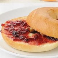4. Bagel with Cram Cheese and Jelly · Bread made from yeast. 
