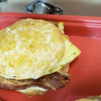 Bacon, Egg and Cheese Biscuit · 