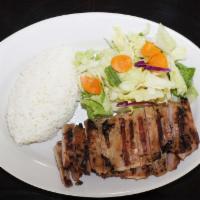 Chicken Teriyaki Plate · Served with rice and house salad