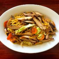 Chicken Yakisoba Noodles · Stir fried Yakisoba noodles with House sauce & assorted vegetables