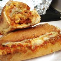 Chicken Parmesan Sub · Served on Italian bread. Platters are served with french fries.