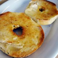 TOASTED BAGEL WITH BUTTER · TOASTED BAGEL WITH BUTTER