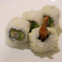 Shrimp Tempura Roll · 8 pieces. Shrimp tempura, avocado, and tempura batter.