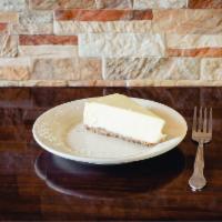 N.Y. Style Cheesecake · Rich creamy cake.