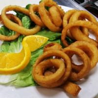 Onion Ring Basket · Onion rings served with choice of sauce.