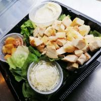 Caesar Salad · Lettuce, Parmesan cheese, croutons, and house Caesar.