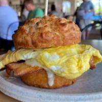 Breakfast Sandwich · Biscuit, scrambled eggs, cheese.