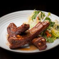 Spare Ribs with Honey Tamarind Glaze · 6 hrs braised pork spare ribs tossed with honey tamarind glaze served with Vietnamese table ...
