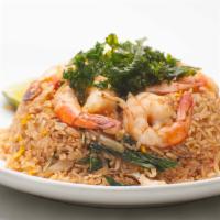 Basil Fried Rice · Stir-fried shrimp, basil, onion, egg and tomatoes in spicy basil sauce.