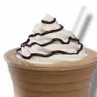 Frappuccino · Coffee ice cream shake. Topped with chocolate syrup, whipped cream, and a wafer.