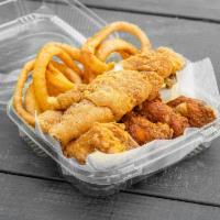 8. Fried Whiting & Wings with 1 Side · Battered in our signature recipe and fried to perfection.