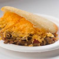 La Pelua · Stuffed with shredded beef and cheddar cheese.