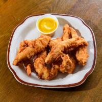 Southern Fried Chicken Fingers · 4 fresh tenders, double battered and fried with your choice of sauce.