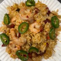 43.Spicy Basil Fried Rice（Jumbo Shrimp ） · 